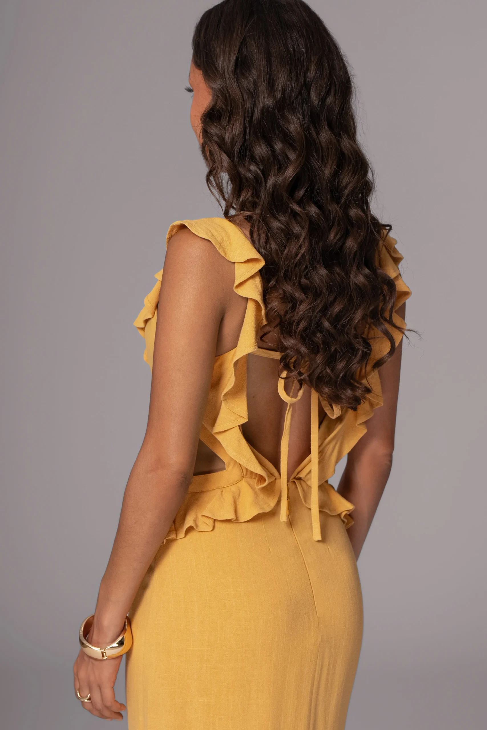 yellow_sunshine_ruffle_li_7.webp JLUXLABEL Yellow Sunshine Ruffle Linen Dress